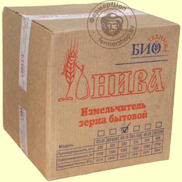 Зернодробилка (измельчитель зерна) НИВА-ИЗ-400К, 400 кг/ч